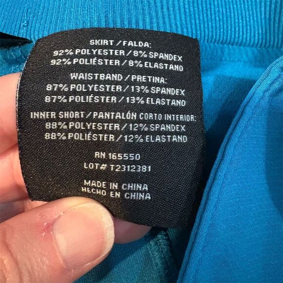 32 Degree Heat  Women's 2XL Blue Athletic Skort Tennis Golf Stretch Shorts - Picture 6 of 10